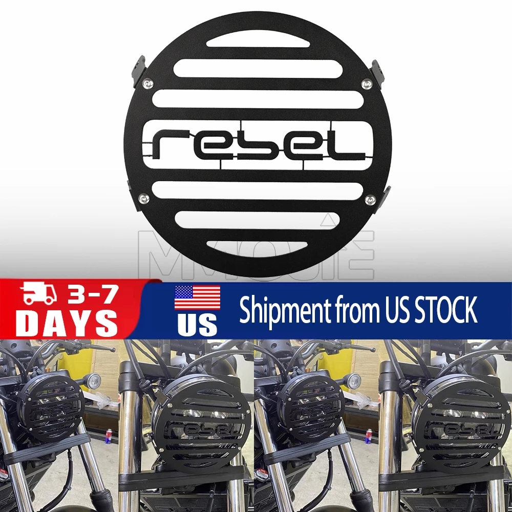 For Honda REBEL500 REBEL300 CM500 CM300 CMX500 CMX300 2020-2023 2024 Headlight Grill Cover Front Head Light Lamp Protector Guard
For Honda REBEL500 REBEL300 CM500 CM300 CMX500 CMX300 2020-2023 2024 Headlight Grill Cover Front Head Light Lamp Protector Guard