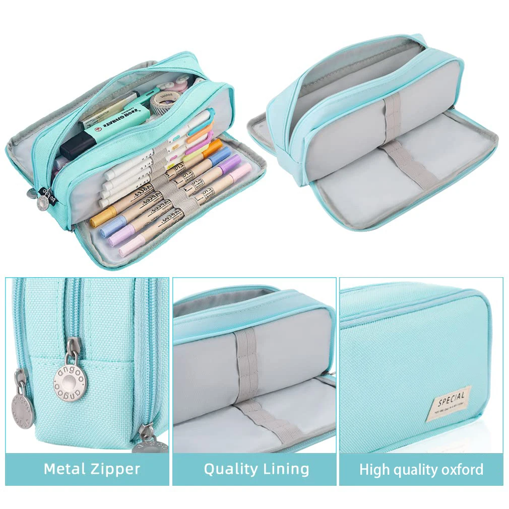 New extra large capacity portable pencil case, simple aesthetics lightweight and durable, ideal for students and offices
New extra large capacity portable pencil case, simple aesthetics lightweight and durable, ideal for students and offices