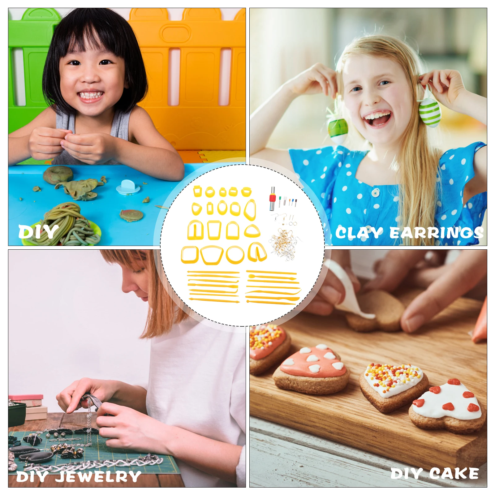 1 set 1 Set Plastic Clay Cutters Diy Earring Making Tools Jewelry Polymer Cutter Clay Craft Tool Kit For Biscuits Fondant Cakes
1 set 1 Set Plastic Clay Cutters Diy Earring Making Tools Jewelry Polymer Cutter Clay Craft Tool Kit For Biscuits Fondant Cakes