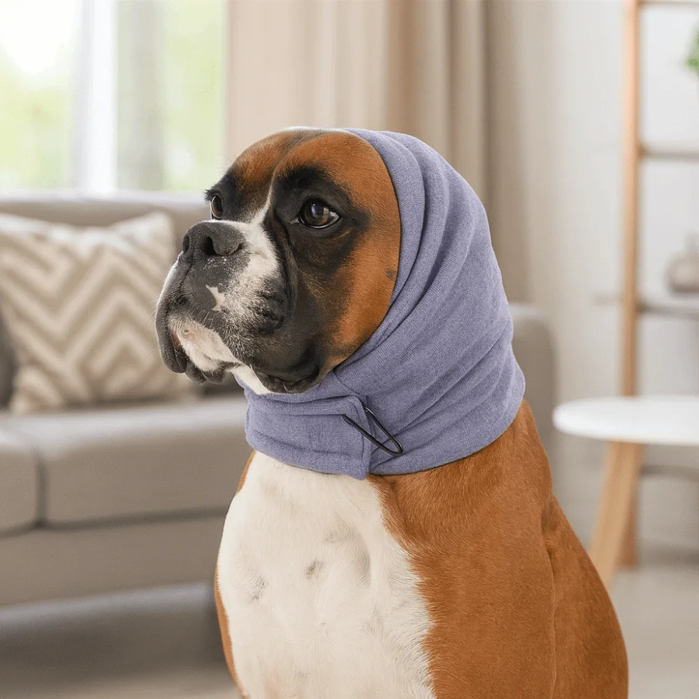 Noise Reduction Dog Calming Earmuff Keep Warm Elastic Dog Head Covers Adjustable Anti-fright Dog Soothing Headgear Bathing
Noise Reduction Dog Calming Earmuff Keep Warm Elastic Dog Head Covers Adjustable Anti-fright Dog Soothing Headgear Bathing