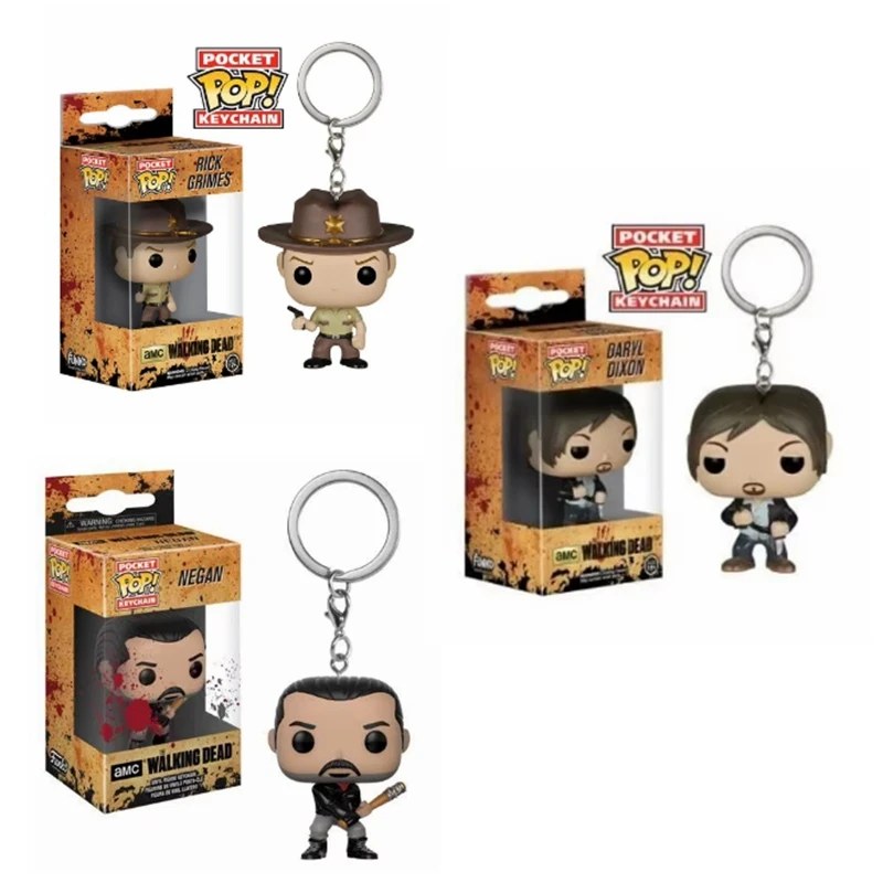 FUNKO POP Walking Dead Daryl Dixon Rick Grimes AMC Pocket Pop Keychain Action Figure Toys For Children Christmas Carvinal Gift
FUNKO POP Walking Dead Daryl Dixon Rick Grimes AMC Pocket Pop Keychain Action Figure Toys For Children Christmas Carvinal Gift
