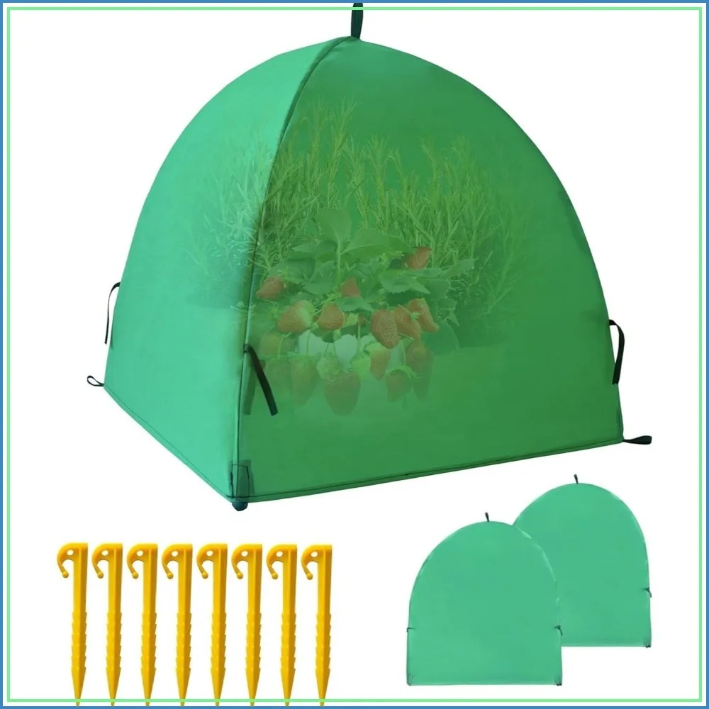 Winter Plant Covers 2-Pack: 40x40x31" Raised Bed Tent, Freeze Protection for Garden, Seedling Germination, Animal Deterrent
Winter Plant Covers 2-Pack: 40x40x31" Raised Bed Tent, Freeze Protection for Garden, Seedling Germination, Animal Deterrent