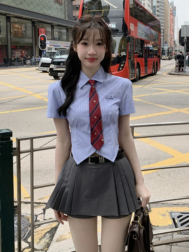 Gray Pleated Skirt Set Waist Cinched A-Line Skirts Spring Love Letter Style Tokyo Seasonal Record JK Short Skirt
Gray Pleated Skirt Set Waist Cinched A-Line Skirts Spring Love Letter Style Tokyo Seasonal Record JK Short Skirt