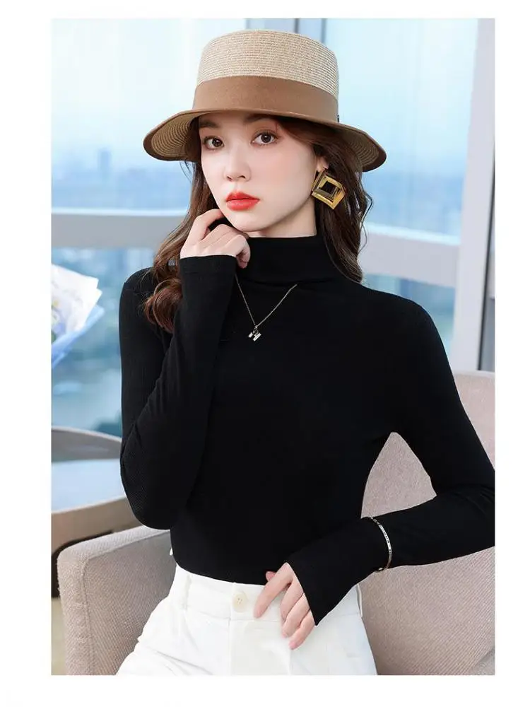 French 2024 Spring Autumn New Solid Versatile High Collar Slim Sweater Women Elegant Long Sleeve Pullover Knit Tops Trend Simple
French 2024 Spring Autumn New Solid Versatile High Collar Slim Sweater Women Elegant Long Sleeve Pullover Knit Tops Trend Simple