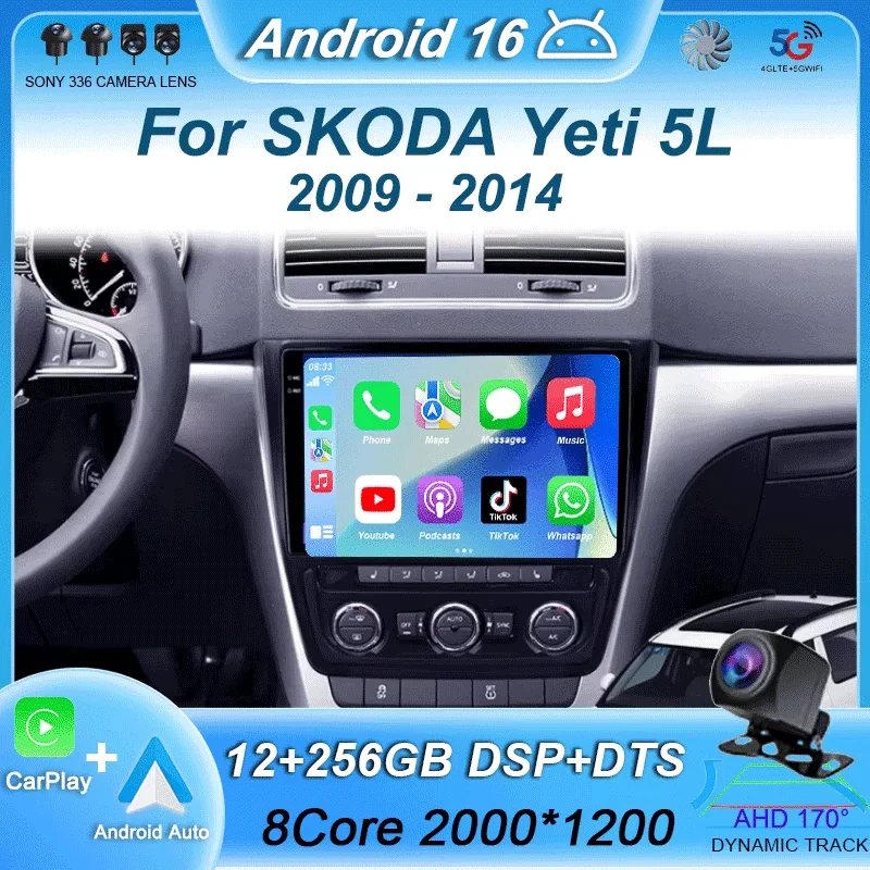 Carplay 10.1inch 2 Din Car Radio GPS for SKODA Yeti 5L 2009 - 2014 Navigation Multimedia Player 2din AutoRadio Stereo Android 15
Carplay 10.1inch 2 Din Car Radio GPS for SKODA Yeti 5L 2009 - 2014 Navigation Multimedia Player 2din AutoRadio Stereo Android 15