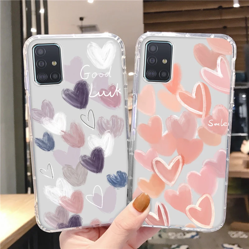 Love Heart Clear Case For Samsung A56 5G A55 A54 A53 A36 A35 A34 A33 A16 A15 A14 A13 S25 Ultra S24 S23 S22 Plus Soft TPU Cover
Love Heart Clear Case For Samsung A56 5G A55 A54 A53 A36 A35 A34 A33 A16 A15 A14 A13 S25 Ultra S24 S23 S22 Plus Soft TPU Cover
