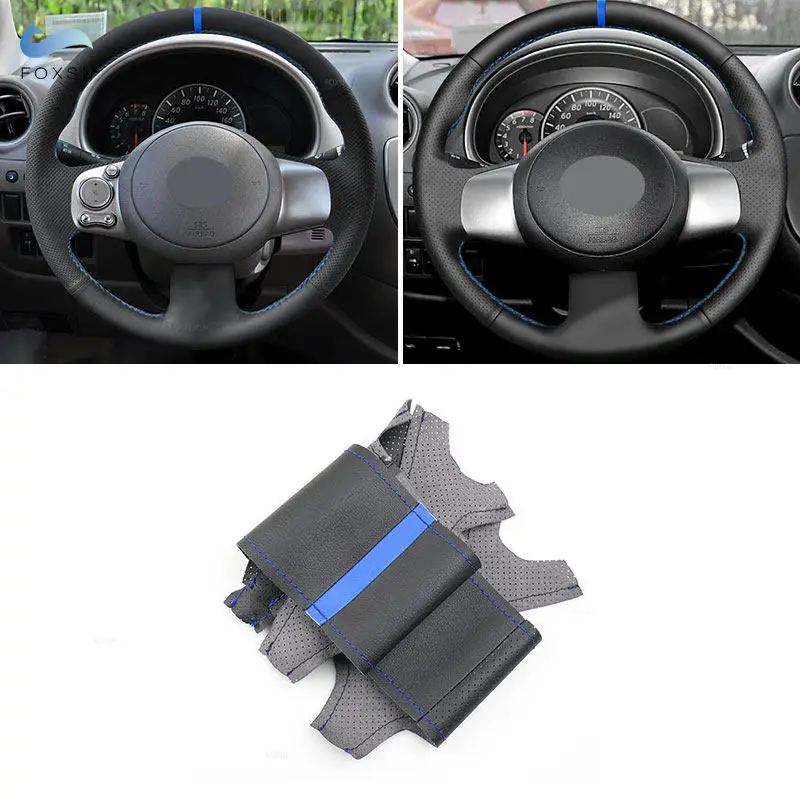 For Nissan Versa 2011-2013 Sunny 2012-2014 March 2010-2015 Hand Braids Perforated Leather Car Interior Steering Wheel Cover Trim
For Nissan Versa 2011-2013 Sunny 2012-2014 March 2010-2015 Hand Braids Perforated Leather Car Interior Steering Wheel Cover Trim
