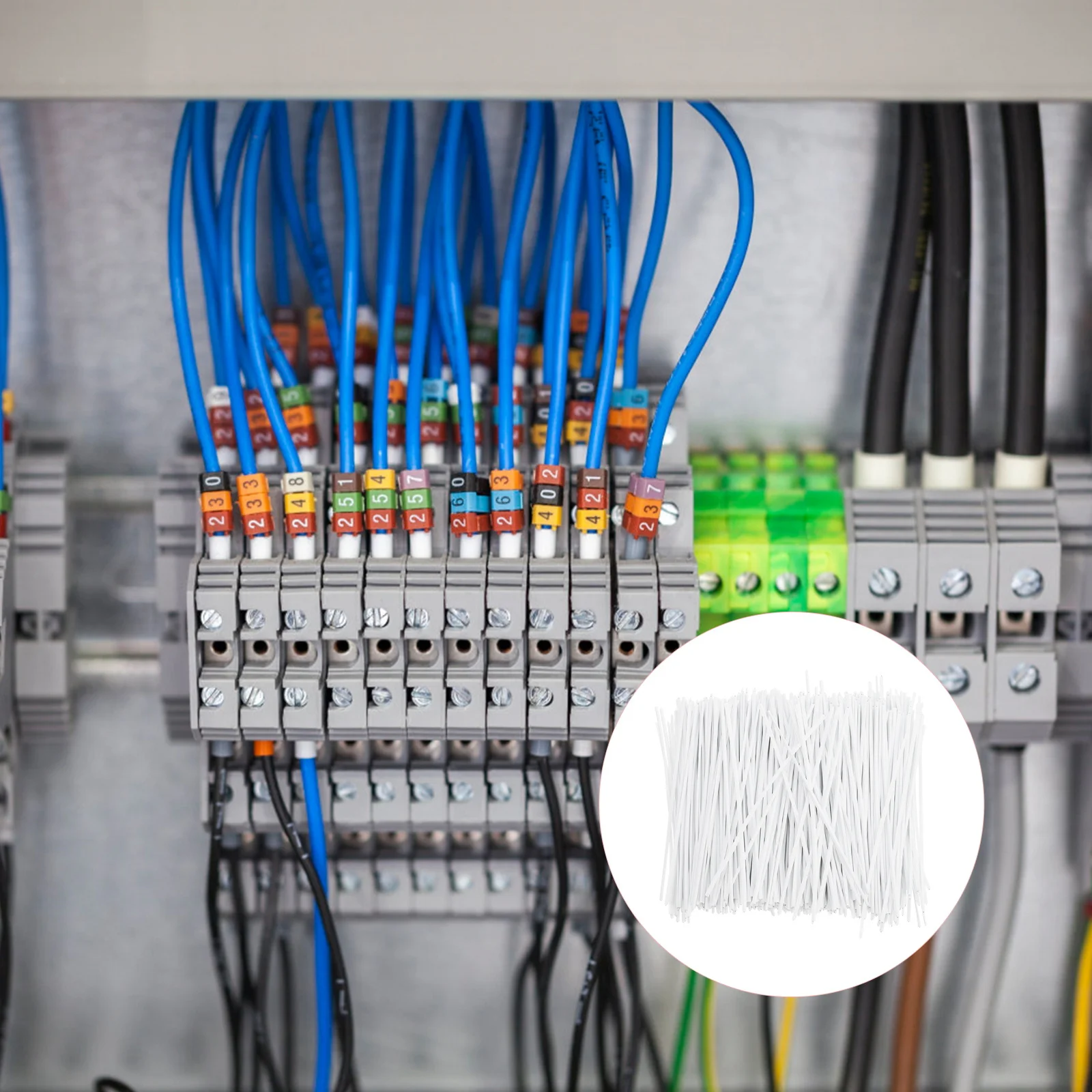 1000Pcs Heavy Duty Cable Ties with Iron Core Flexible Plastic Coated Wire Ties for Wiring Fixing Gift Packing Garden
1000Pcs Heavy Duty Cable Ties with Iron Core Flexible Plastic Coated Wire Ties for Wiring Fixing Gift Packing Garden