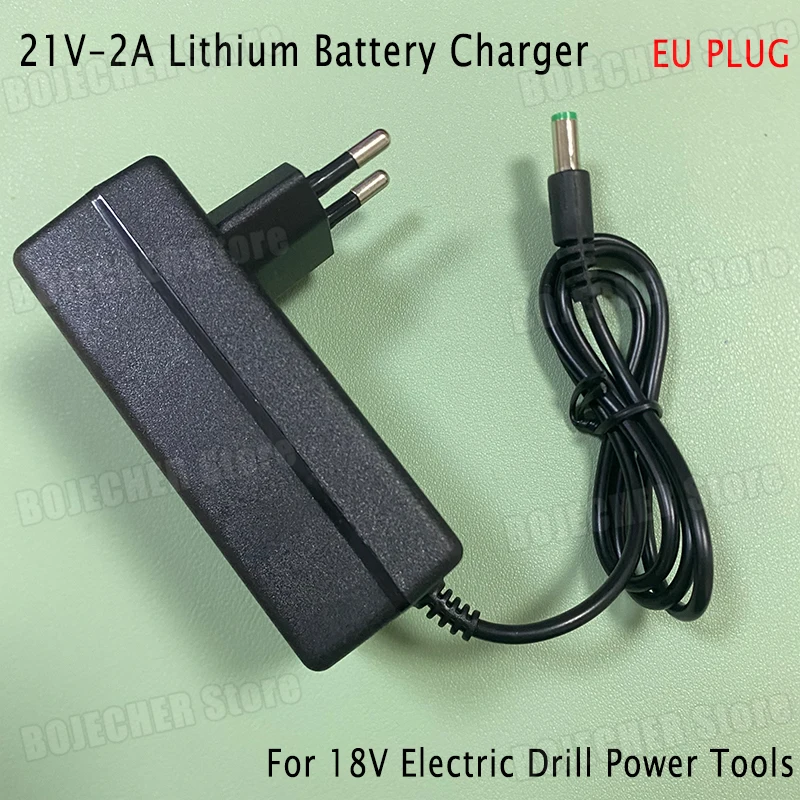 DC 21V 2A Lithium Battery Charger For 18V Electric Drill Intelligent Power Tools EU Plug Power Supply Adapter Transformer
DC 21V 2A Lithium Battery Charger For 18V Electric Drill Intelligent Power Tools EU Plug Power Supply Adapter Transformer