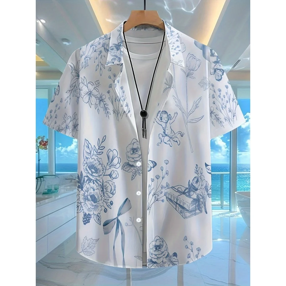 Fashion Shirt for Men 3D Ink Painting Prints Men's Clothing Lapel Casual Short Sleeve Beach Party Loose Hawaiian Men Clothing
Fashion Shirt for Men 3D Ink Painting Prints Men's Clothing Lapel Casual Short Sleeve Beach Party Loose Hawaiian Men Clothing