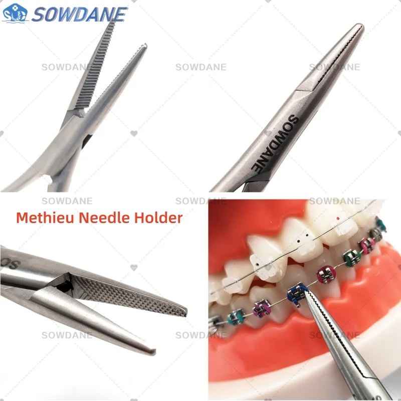 Dental Ortho Mathieu Needle Holder Ligature Tie Holder 14cm Serrated Tip Teeth Whitening Tool Lab Instrument Fine Beak
Dental Ortho Mathieu Needle Holder Ligature Tie Holder 14cm Serrated Tip Teeth Whitening Tool Lab Instrument Fine Beak