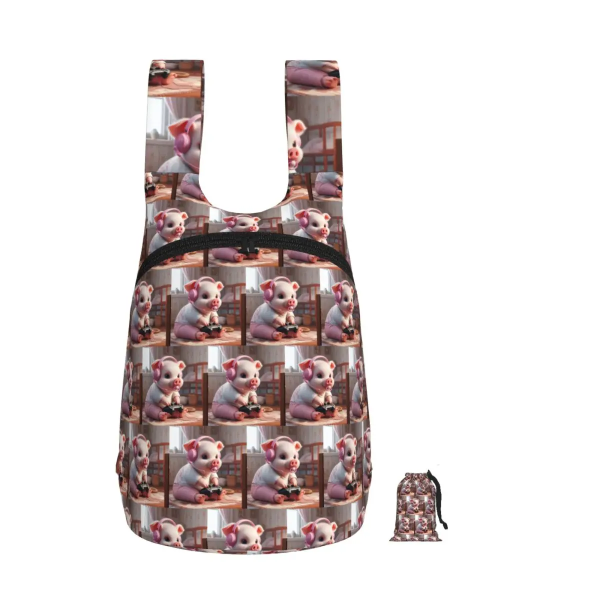 Photorealistic Pink Piggy Gaming Backpack Student Storage BookBag Children School Bag Laptop Shoulder Bags for Men Women
Photorealistic Pink Piggy Gaming Backpack Student Storage BookBag Children School Bag Laptop Shoulder Bags for Men Women