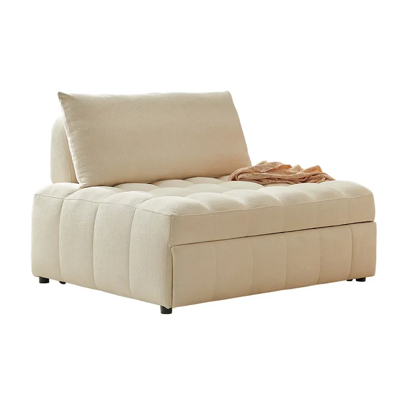 Small apartment puff fabric sofa living room dual-purpose single sofa leather retro
Small apartment puff fabric sofa living room dual-purpose single sofa leather retro