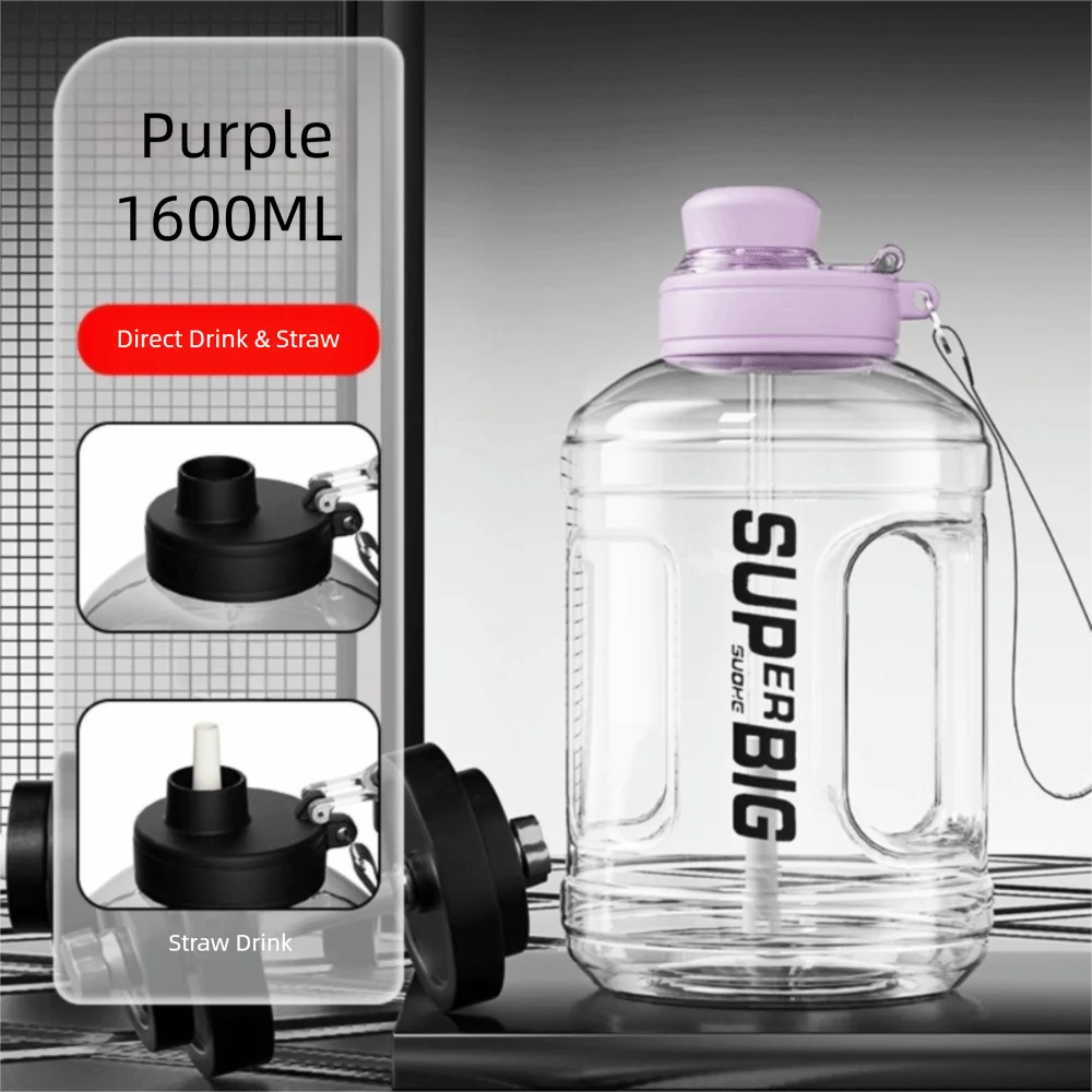 Portable Large Capacity Sports Water Bottle with Straw Super Large Men Water Kettle Plastic Ton Ton Bucket Cycling
Portable Large Capacity Sports Water Bottle with Straw Super Large Men Water Kettle Plastic Ton Ton Bucket Cycling