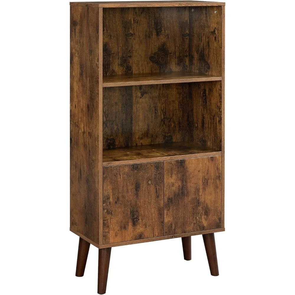 Bookcase, 2-Tier Retro Bookshelf with Doors, Storage Cabinet for Books, Photos, Decorations in Living Room, Office, Study
Bookcase, 2-Tier Retro Bookshelf with Doors, Storage Cabinet for Books, Photos, Decorations in Living Room, Office, Study