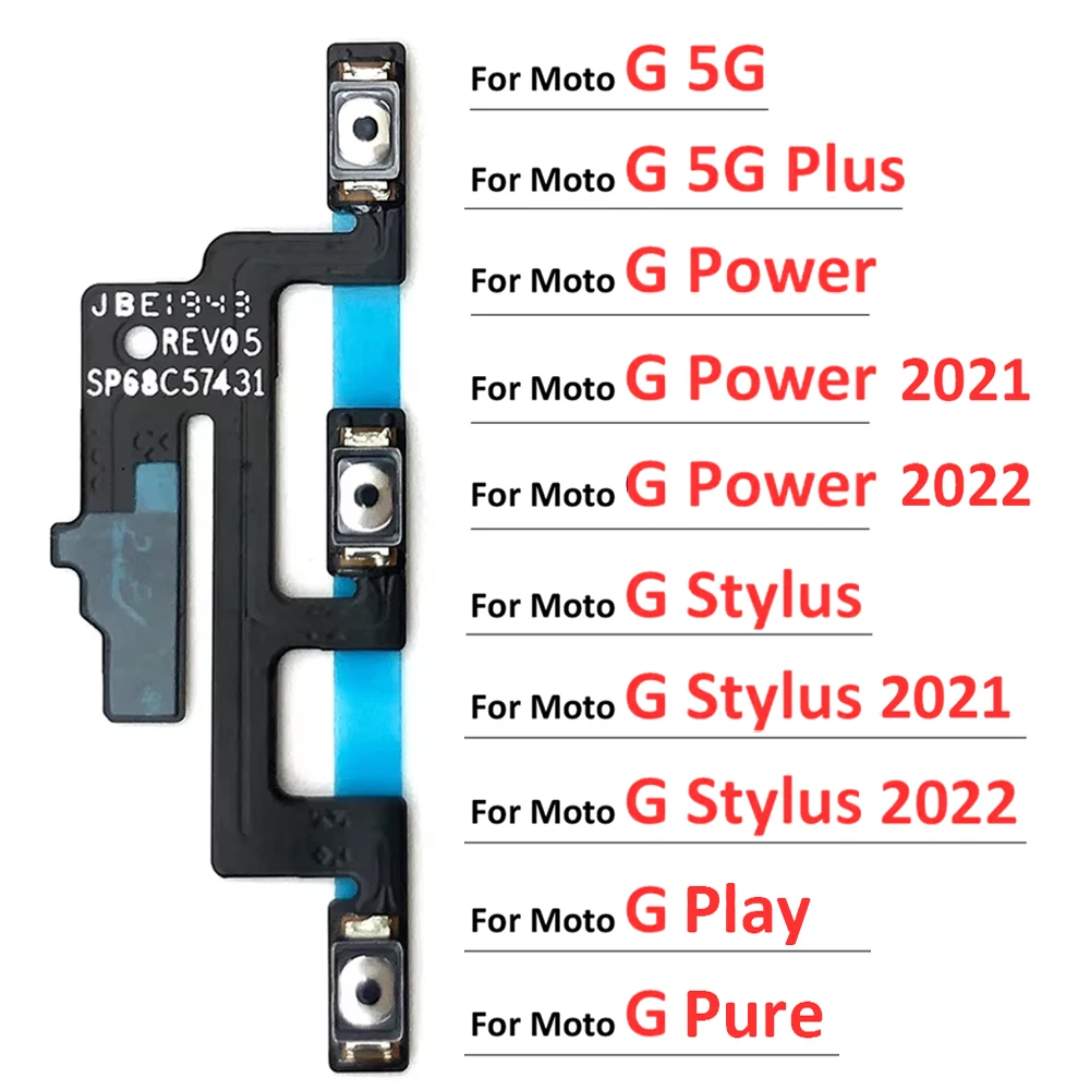 Гибкий кабель для включения и выключения громкости, боковая кнопка для Motorola Moto G 5G Plus Power Stylus Play Pure 2021 2022
Гибкий кабель для включения и выключения громкости, боковая кнопка для Motorola Moto G 5G Plus Power Stylus Play Pure 2021 2022
