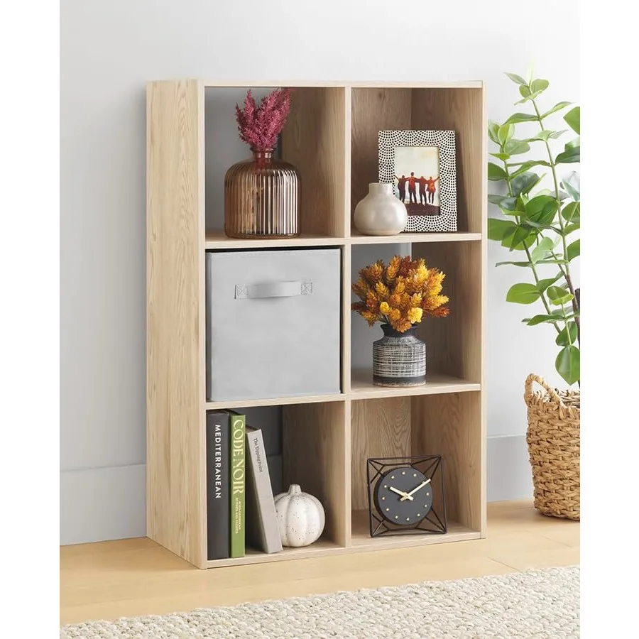 6 Cube Bookcase Storage Organizer 3 Tier Stackable MDF Bookshelf Open Storage Display Shelf Storage Cabinet for Living Room Bed
6 Cube Bookcase Storage Organizer 3 Tier Stackable MDF Bookshelf Open Storage Display Shelf Storage Cabinet for Living Room Bed
