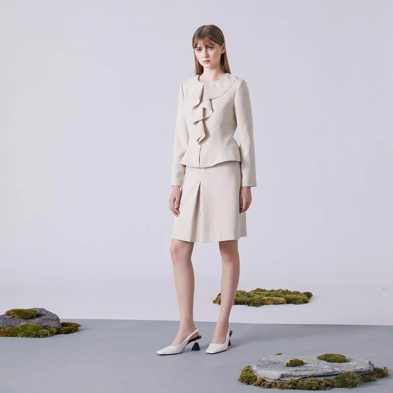 Simple OL Sle Commute Zipper Coat with Lotus Le Collar Workplace Faion Spring 2025 Women's Straight Cut Polyester
Simple OL Sle Commute Zipper Coat with Lotus Le Collar Workplace Faion Spring 2025 Women's Straight Cut Polyester