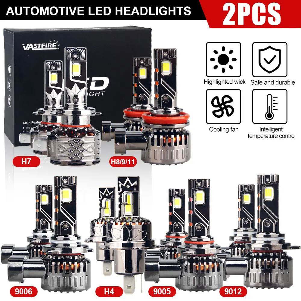 2PCS/Set H4 H7 H11/H8/H9 9005 9006 9012 LED Car Headlight Bulbs Kit Lamps Light Ultra Bright White Automotive Fog Lights
2PCS/Set H4 H7 H11/H8/H9 9005 9006 9012 LED Car Headlight Bulbs Kit Lamps Light Ultra Bright White Automotive Fog Lights
