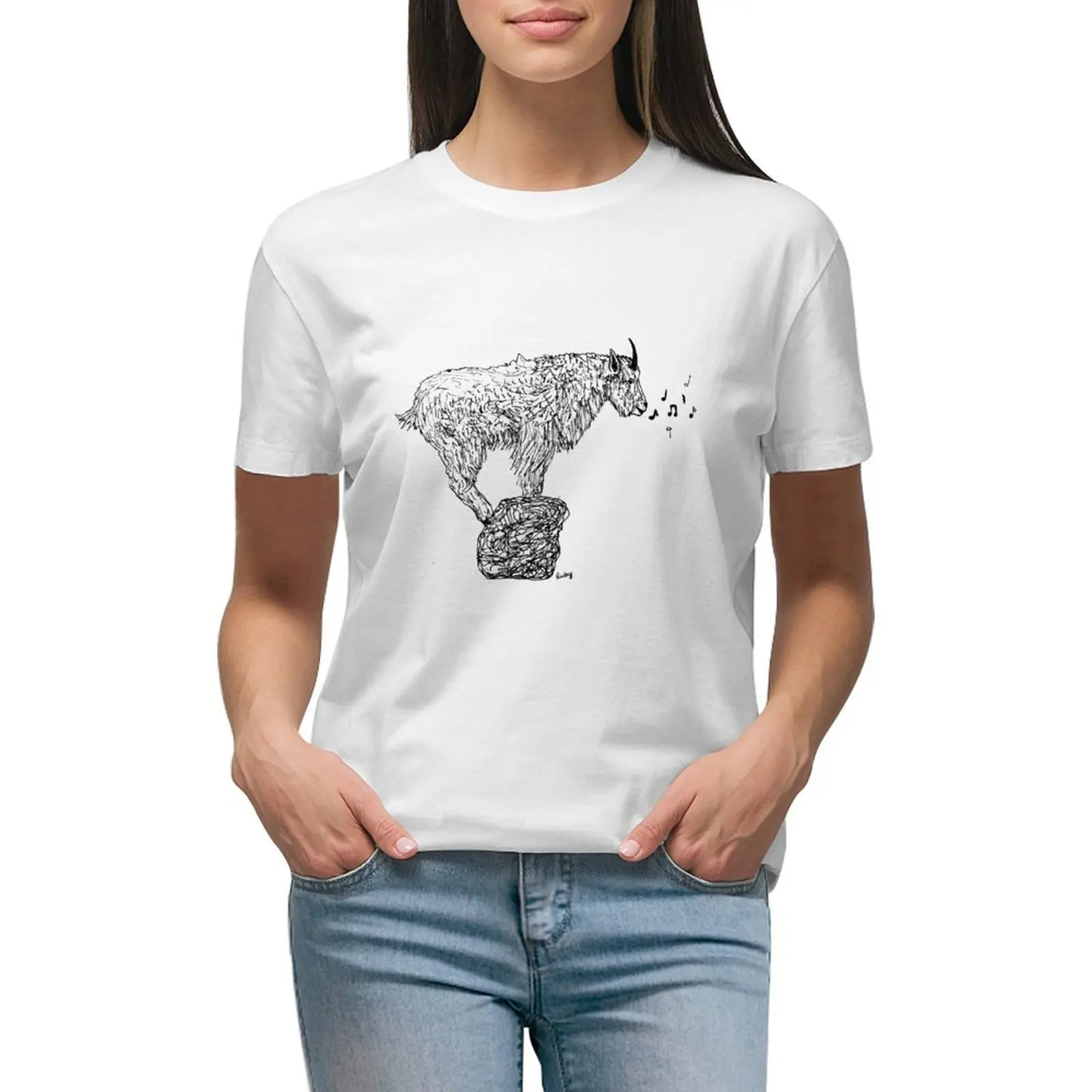 A Mountain Goat T-shirt female oversized kawaii clothes cotton t shirts Women
A Mountain Goat T-shirt female oversized kawaii clothes cotton t shirts Women