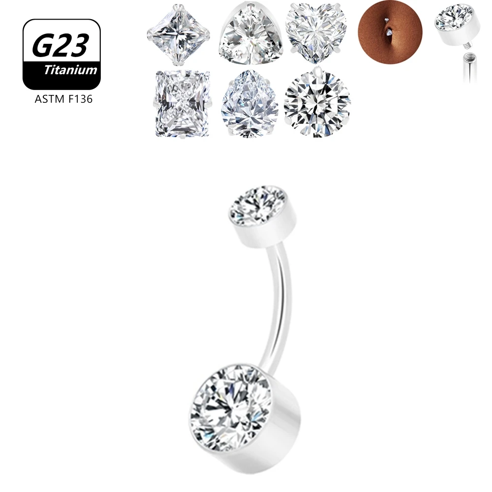 ASTM F136 Titanium Belly Piercing Button Rings Earrings 14G Internally Threaded Body Jewelry Barbell Navel Dangle
ASTM F136 Titanium Belly Piercing Button Rings Earrings 14G Internally Threaded Body Jewelry Barbell Navel Dangle