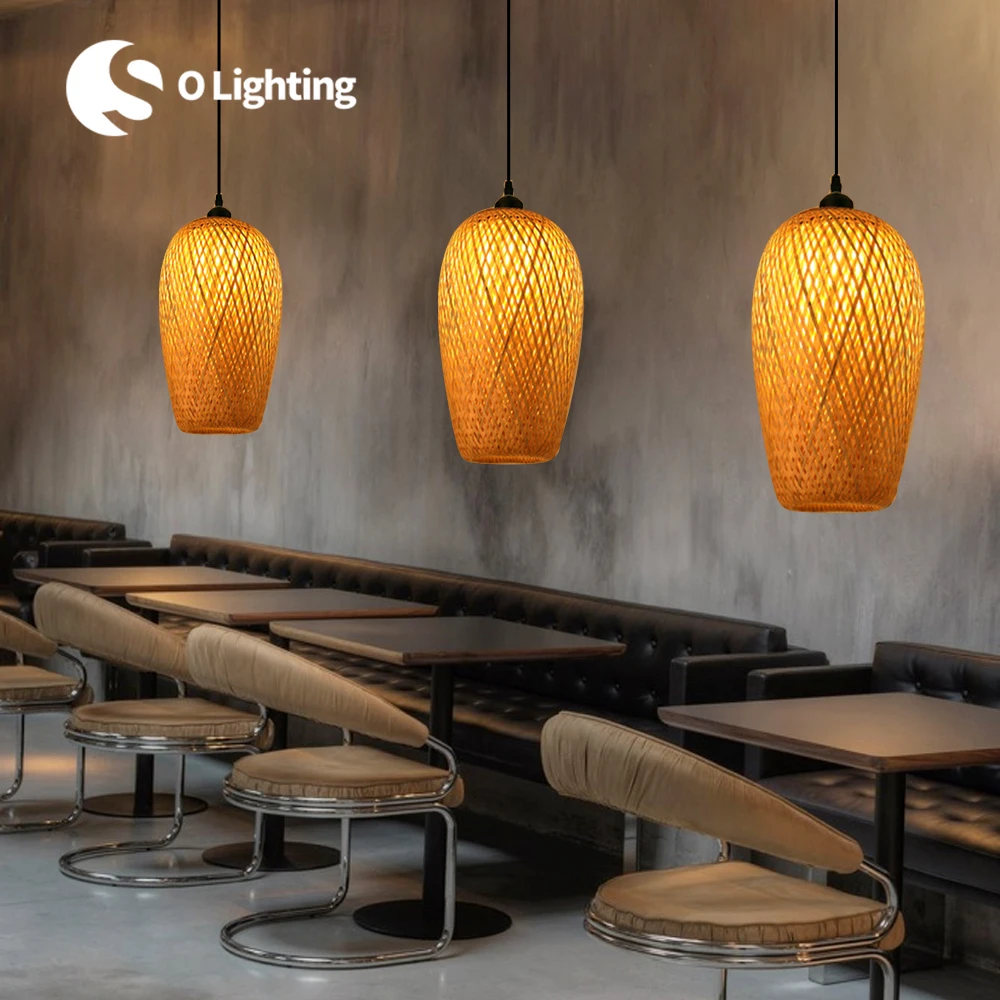 Vintage Bamboo Lamp Weaving Pendant Lamp Hanging Ceiling Light Wicker Rattan Woven Chandelier for Room Decor Bedroom Kitchen
Vintage Bamboo Lamp Weaving Pendant Lamp Hanging Ceiling Light Wicker Rattan Woven Chandelier for Room Decor Bedroom Kitchen