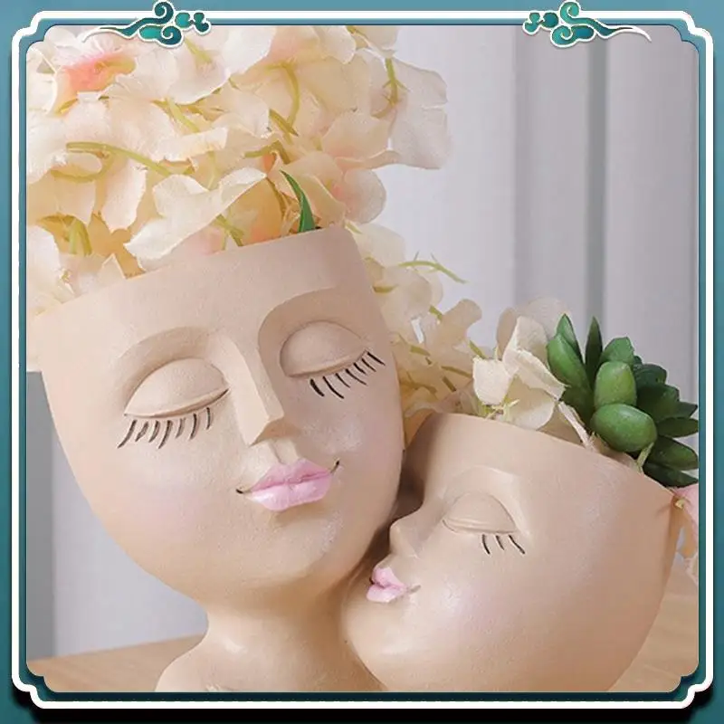 Premium Girls Face Flower Pot Resin Women Head Vase Mother Love Succulent Flowerpot Garden Pots Home Decoration Outdoor
Premium Girls Face Flower Pot Resin Women Head Vase Mother Love Succulent Flowerpot Garden Pots Home Decoration Outdoor