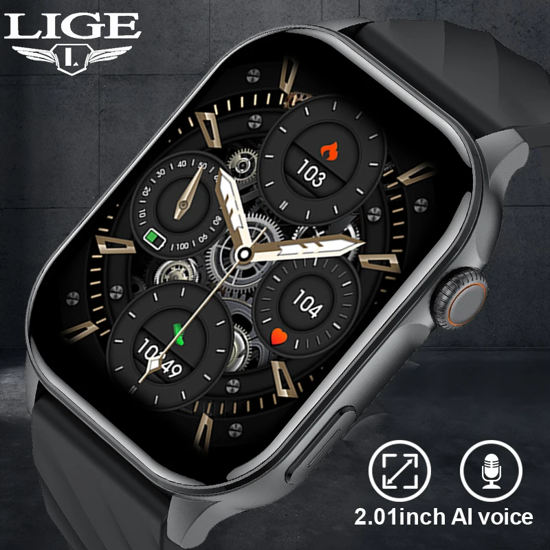 LIGE 2.01-inch HD Screen Smart Watch Men Woman Health Monitor Smart Bracelet BT Call Waterproof Sport Smartwatch For Android iOS
LIGE 2.01-inch HD Screen Smart Watch Men Woman Health Monitor Smart Bracelet BT Call Waterproof Sport Smartwatch For Android iOS