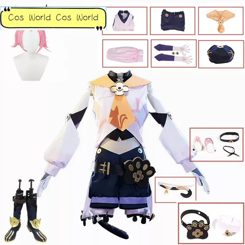Diona Cosplay Costume Lovely Uniform Hat Tail Wig Outfit Game Cosplay Bartender Diona Costume Lolita Uniforms
Diona Cosplay Costume Lovely Uniform Hat Tail Wig Outfit Game Cosplay Bartender Diona Costume Lolita Uniforms