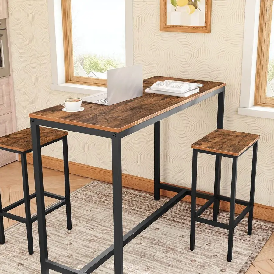 Stools, Set of 2 Bar Chairs, Kitchen Breakfast Bar Stools with Footrest, 25.8 Dining Stools, Rectangular Industrial Bar Chairs,
Stools, Set of 2 Bar Chairs, Kitchen Breakfast Bar Stools with Footrest, 25.8 Dining Stools, Rectangular Industrial Bar Chairs,