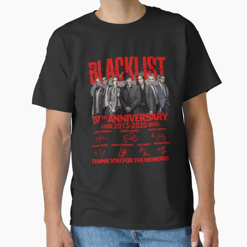 07th Anniversary 2013-2020 Red Reddington The Blacklist Retro tv series 100% cotton printed t shirt for men large size tops
07th Anniversary 2013-2020 Red Reddington The Blacklist Retro tv series 100% cotton printed t shirt for men large size tops