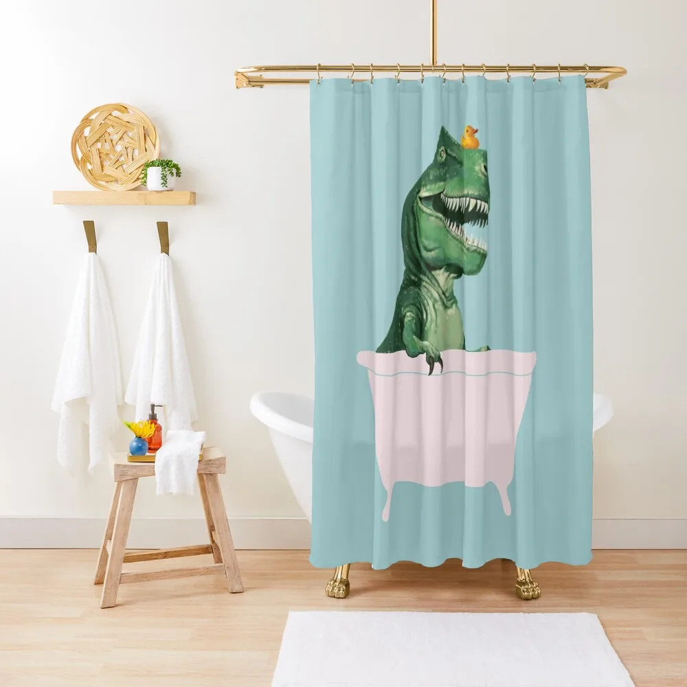 Playful T-Rex in Bathtub in Green Shower Curtain Luxury Bathroom Bathroom Shower Set Curtain
Playful T-Rex in Bathtub in Green Shower Curtain Luxury Bathroom Bathroom Shower Set Curtain