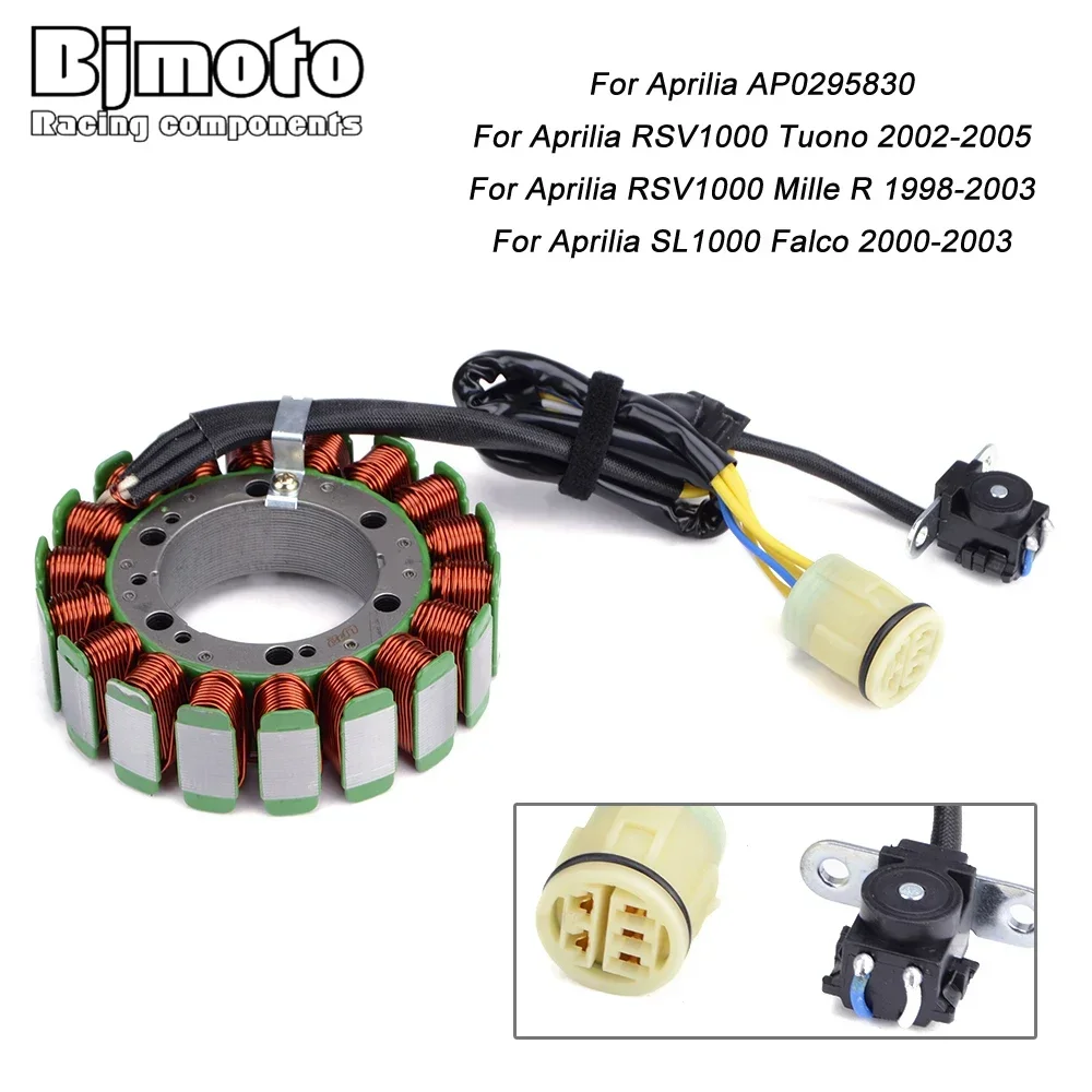 AP0295830 Motorcycle Stator Coil For Aprilia AP0295830 SL1000 Falco 2000-2003 RSV1000 Tuono 2002-2005 RSV 1000 Mille R 1998-2003
AP0295830 Motorcycle Stator Coil For Aprilia AP0295830 SL1000 Falco 2000-2003 RSV1000 Tuono 2002-2005 RSV 1000 Mille R 1998-2003