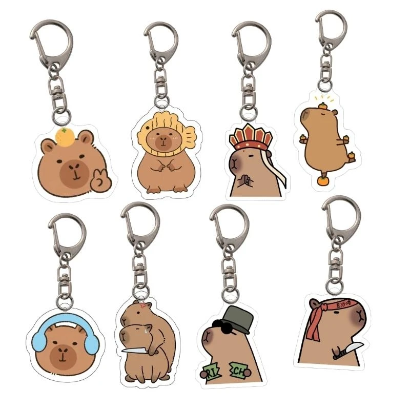 HX6F Double Sided Acrylic Keychain Adornment Adorable Pendant Keyrings Charm
HX6F Double Sided Acrylic Keychain Adornment Adorable Pendant Keyrings Charm