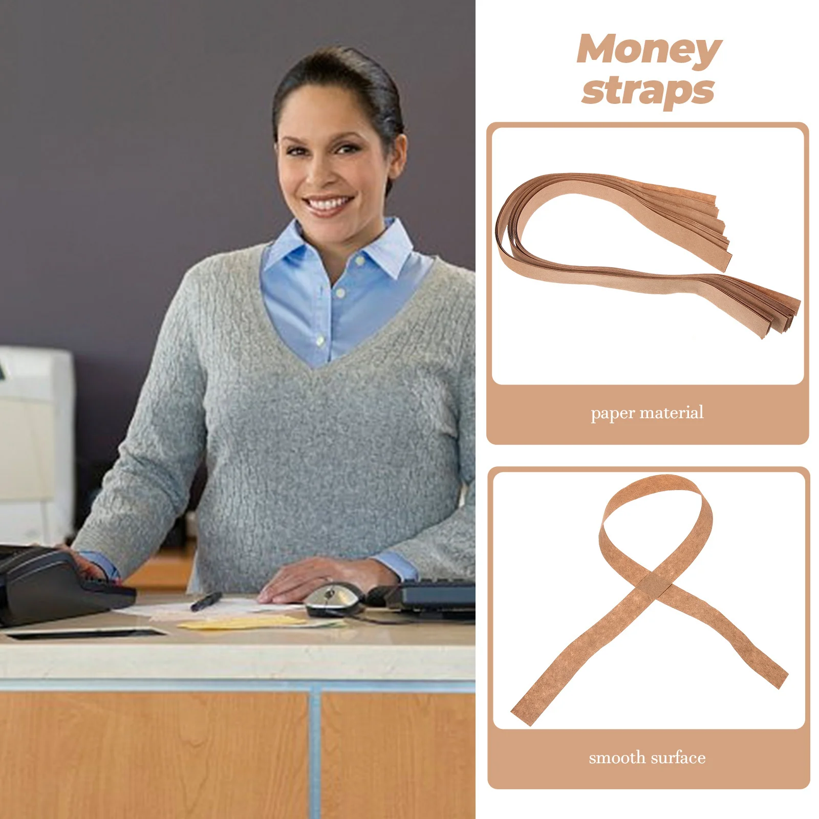 400Pcs Reusable Money Paper Bands for Cash Efficient Currency Wrappers for Banking Retail Casino and Hotel Applications
400Pcs Reusable Money Paper Bands for Cash Efficient Currency Wrappers for Banking Retail Casino and Hotel Applications