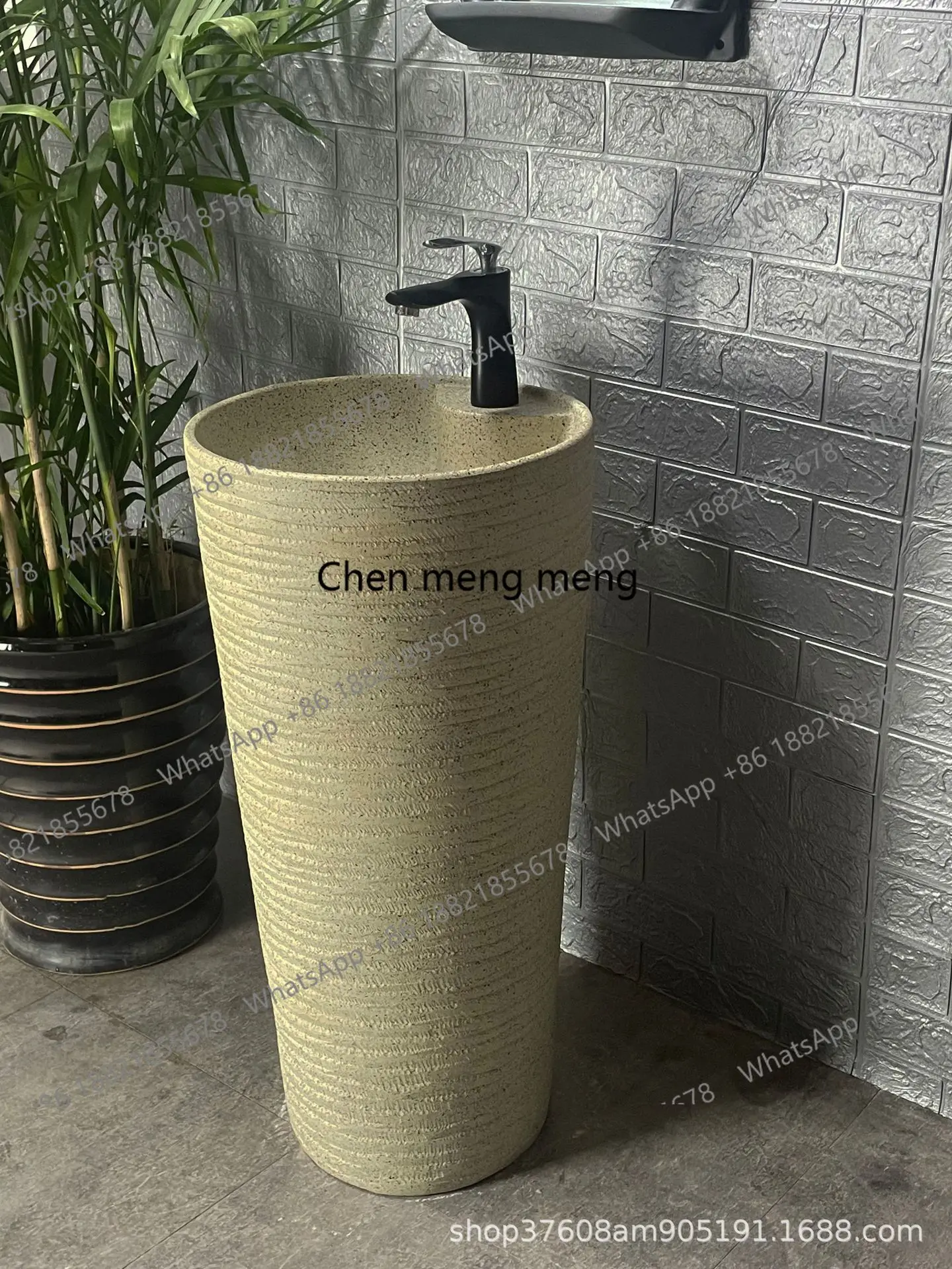 Wash basin integrated column type household new Chinese Nordic simple outdoor
Wash basin integrated column type household new Chinese Nordic simple outdoor