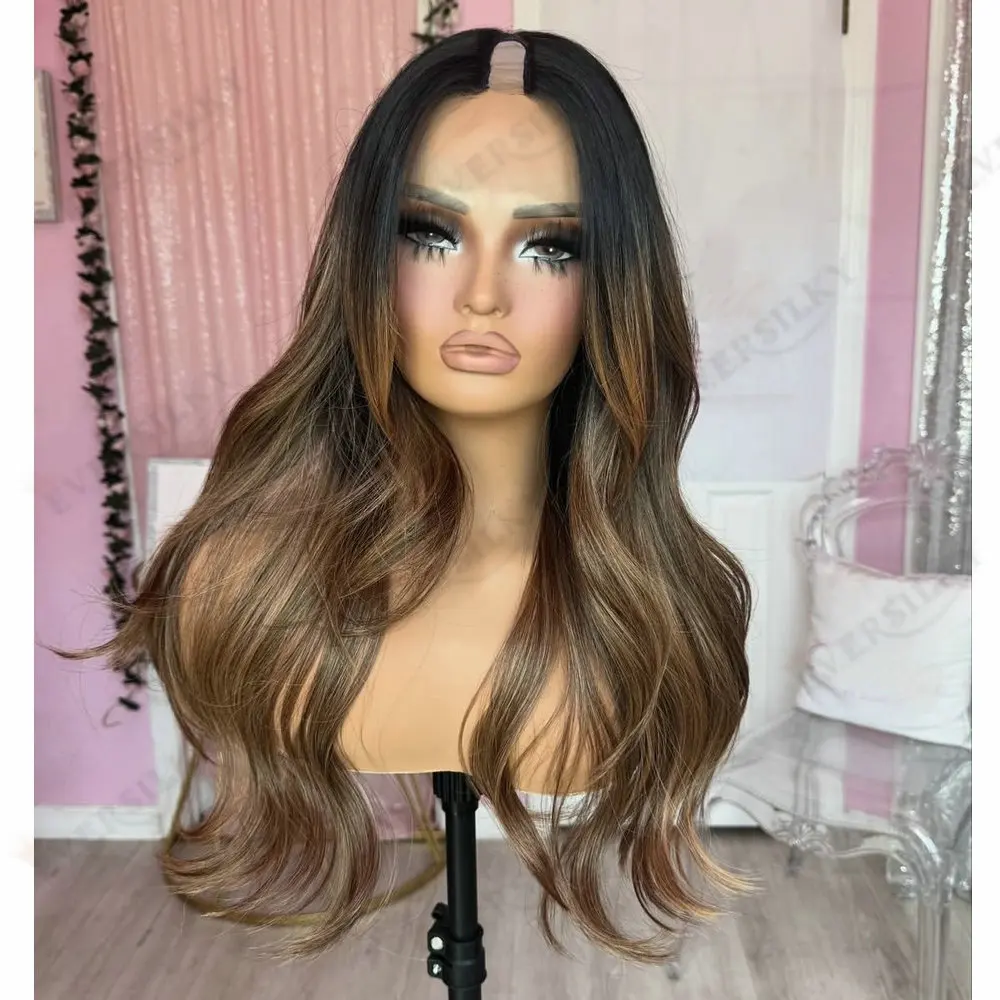 Dark Roots Ombre Light Brown 1x4 Size U Part Wig Remy Human Hair for Women Slightly Wave Adjustable Glueless Clip-in V Part Wigs
Dark Roots Ombre Light Brown 1x4 Size U Part Wig Remy Human Hair for Women Slightly Wave Adjustable Glueless Clip-in V Part Wigs