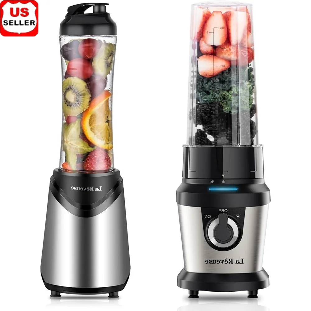 400W 300W Single Serve Blender Set Smoothie Juicer Portable High Speed Steel Blade BPA Free Drink Containers
400W 300W Single Serve Blender Set Smoothie Juicer Portable High Speed Steel Blade BPA Free Drink Containers