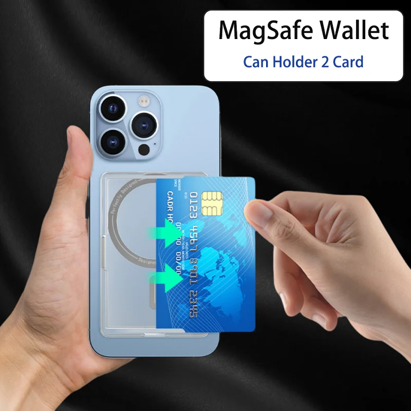 MagSafe Wallet Clear Magnetic Card Holder Wallet Case For iPhone 14 Pro Max 15 Pro 13 12 Pro Magnet Fold Stand Slot Card Holder
MagSafe Wallet Clear Magnetic Card Holder Wallet Case For iPhone 14 Pro Max 15 Pro 13 12 Pro Magnet Fold Stand Slot Card Holder