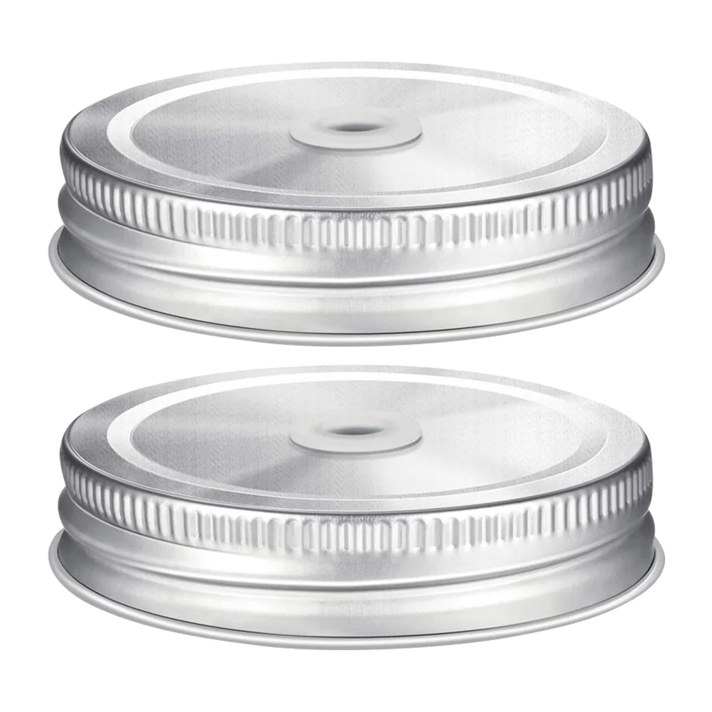 2 Pcs Stainless Steel Perforated Cover Simple Canning Jar Caps with Silicone Ring Cans Sealed Secure Mason Straw Lids Tumblers
2 Pcs Stainless Steel Perforated Cover Simple Canning Jar Caps with Silicone Ring Cans Sealed Secure Mason Straw Lids Tumblers