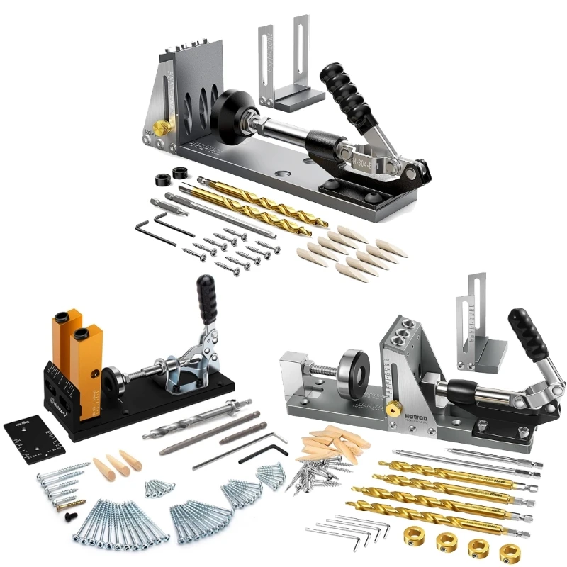 Pocket Hole Jig Drill Guide Set Aluminum Hole Puncher DIY Carpentry Tools Dropship
Pocket Hole Jig Drill Guide Set Aluminum Hole Puncher DIY Carpentry Tools Dropship