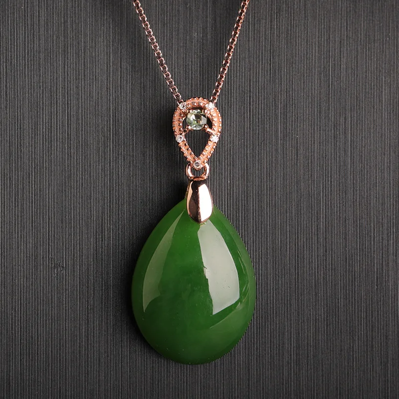 5 Styles 18K Gold Inlaid Jasper Pendant with Certificate Green Jade Gold Wrapped Natural Hetian Jade Water Drop Necklace
5 Styles 18K Gold Inlaid Jasper Pendant with Certificate Green Jade Gold Wrapped Natural Hetian Jade Water Drop Necklace