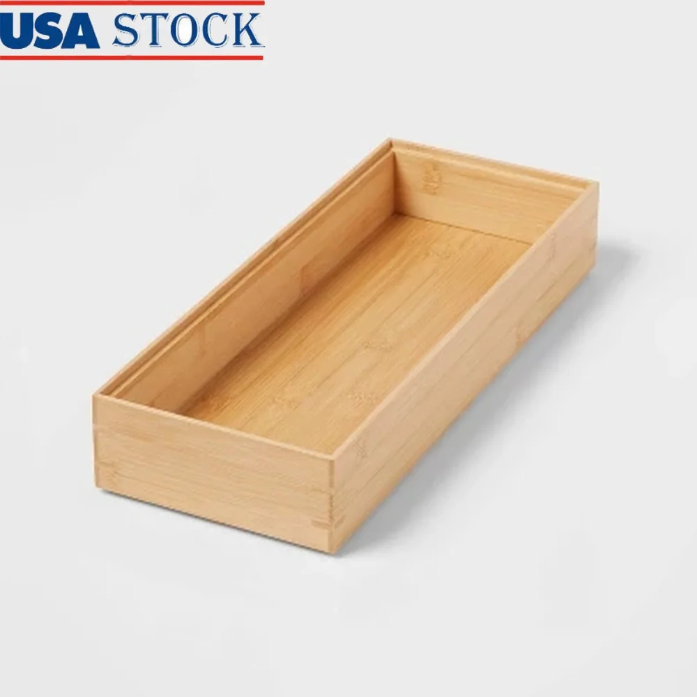Natural Bamboo Rectangular Drawer Organizer Stain-Resistant Kitchen Utensil Silverware Storage Easy Clean Freestanding
Natural Bamboo Rectangular Drawer Organizer Stain-Resistant Kitchen Utensil Silverware Storage Easy Clean Freestanding