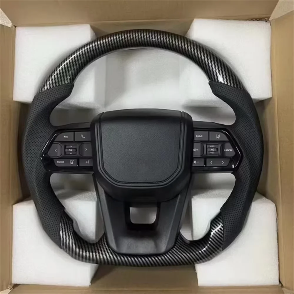 Modification Racing Carbon Fiber Steering Wheel Leather Car Accessories for Toyota Corolla LC300 Hilux Fortuner Land Cruiser GR
Modification Racing Carbon Fiber Steering Wheel Leather Car Accessories for Toyota Corolla LC300 Hilux Fortuner Land Cruiser GR