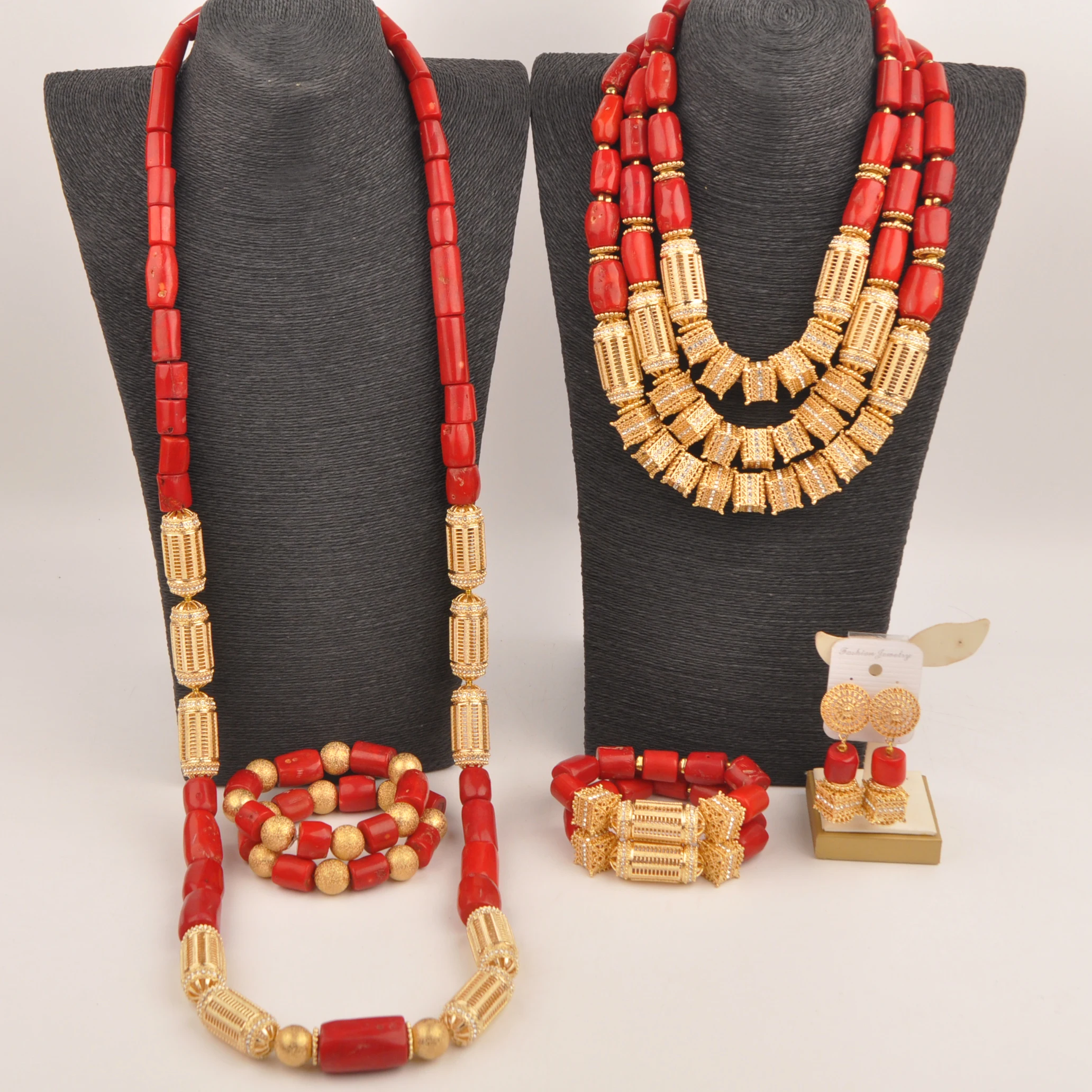 Wedding Red Necklace Africa Collection Nigeria natural coral fashion jewelry
Wedding Red Necklace Africa Collection Nigeria natural coral fashion jewelry