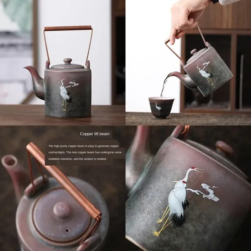 【CHIMU HOME】 for Rui He Chengxiang Loop-handled Teapot Kiln Baked Ceramic Set Single Retro Simple Lifting Handle Old Pot
【CHIMU HOME】 for Rui He Chengxiang Loop-handled Teapot Kiln Baked Ceramic Set Single Retro Simple Lifting Handle Old Pot