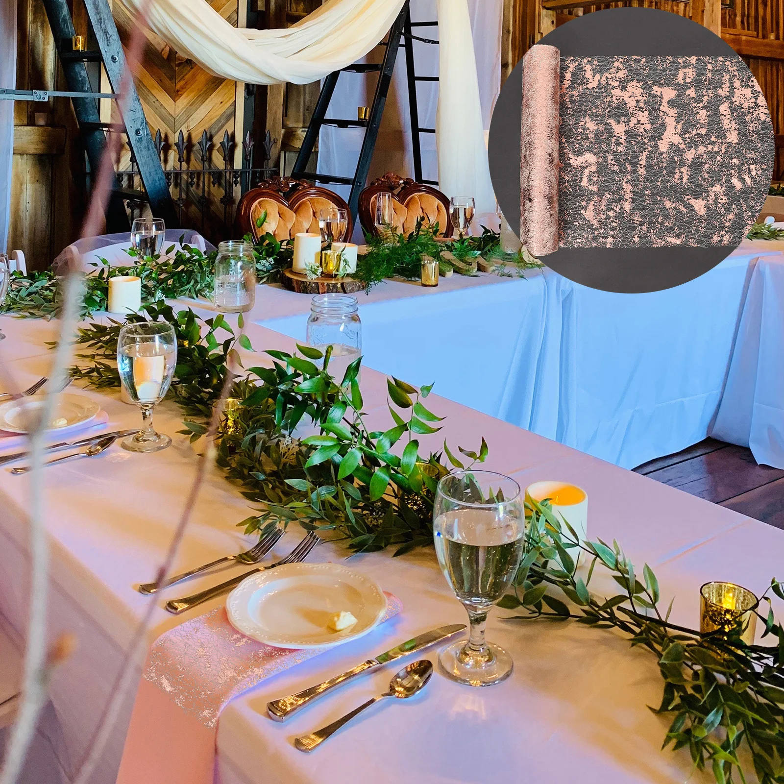 Gadpiparty Glitter Metallic Table Runner Foil Thin Mesh Cover for Halloween Christmas Wedding Party Decor Rose Gold
Gadpiparty Glitter Metallic Table Runner Foil Thin Mesh Cover for Halloween Christmas Wedding Party Decor Rose Gold