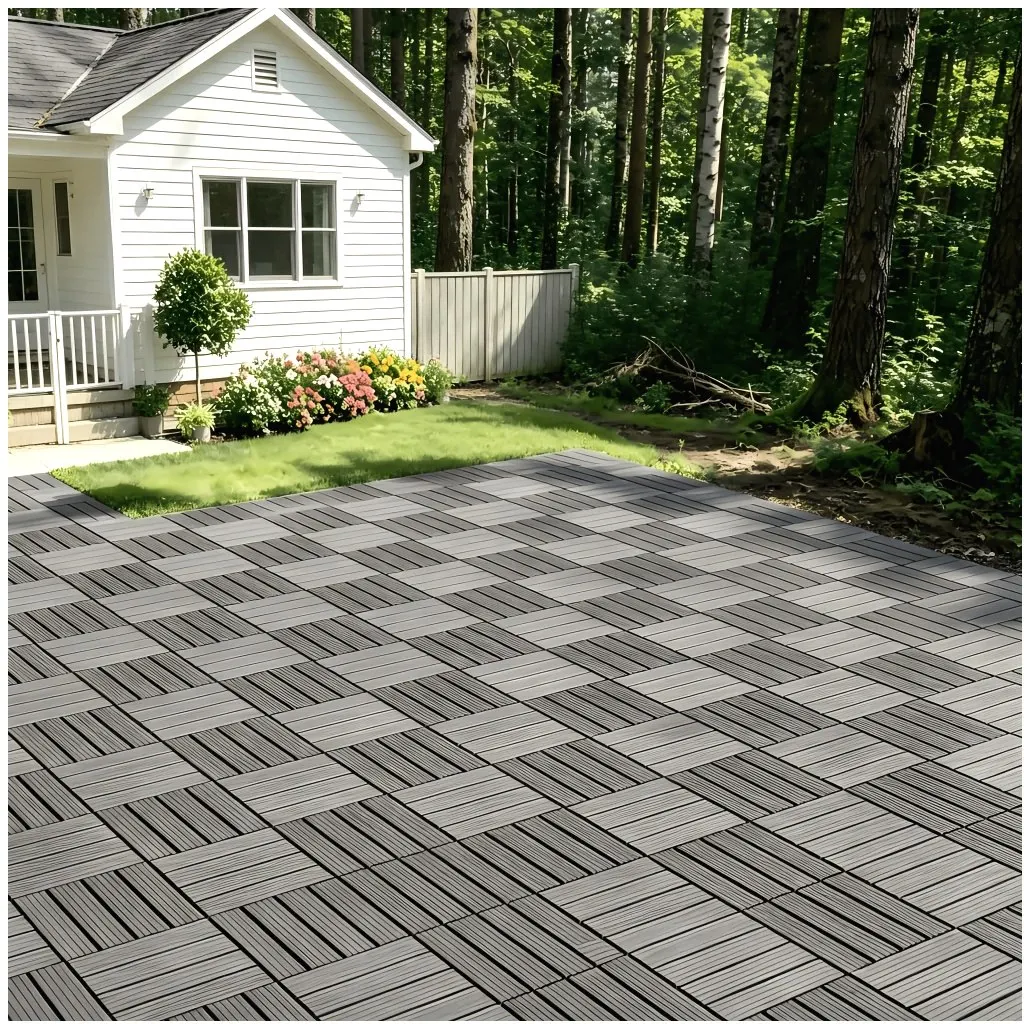60-Piece Waterproof Interlocking Deck Tiles – 12"x12" Durable Plastic Patio Flooring Set (44 Base Tiles + 10 Edge Trims + 6 Corner Pieces) for Garden, Lawn, Porch, Poolside, Balcony & Backyard Outdoor Spaces
60-Piece Waterproof Interlocking Deck Tiles – 12"x12" Durable Plastic Patio Flooring Set (44 Base Tiles + 10 Edge Trims + 6 Corner Pieces) for Garden, Lawn, Porch, Poolside, Balcony & Backyard Outdoor Spaces