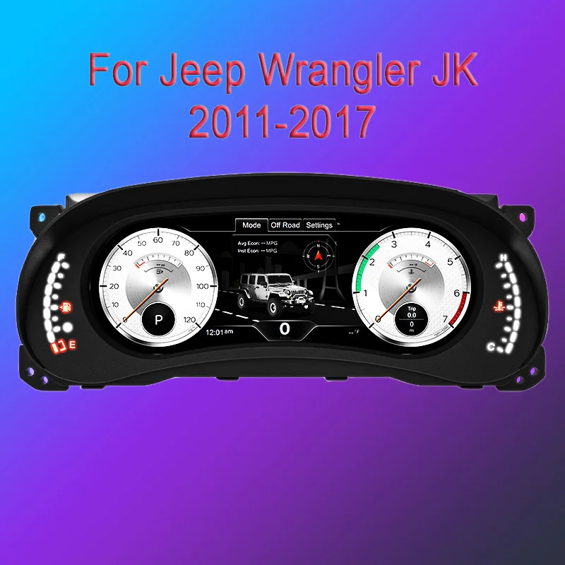 Digital Instrument Cluster for Jeep Wrangler JK 2011-2017 Speedometer,Dashboard,12.3’’ HD screen anti-glare
Digital Instrument Cluster for Jeep Wrangler JK 2011-2017 Speedometer,Dashboard,12.3’’ HD screen anti-glare