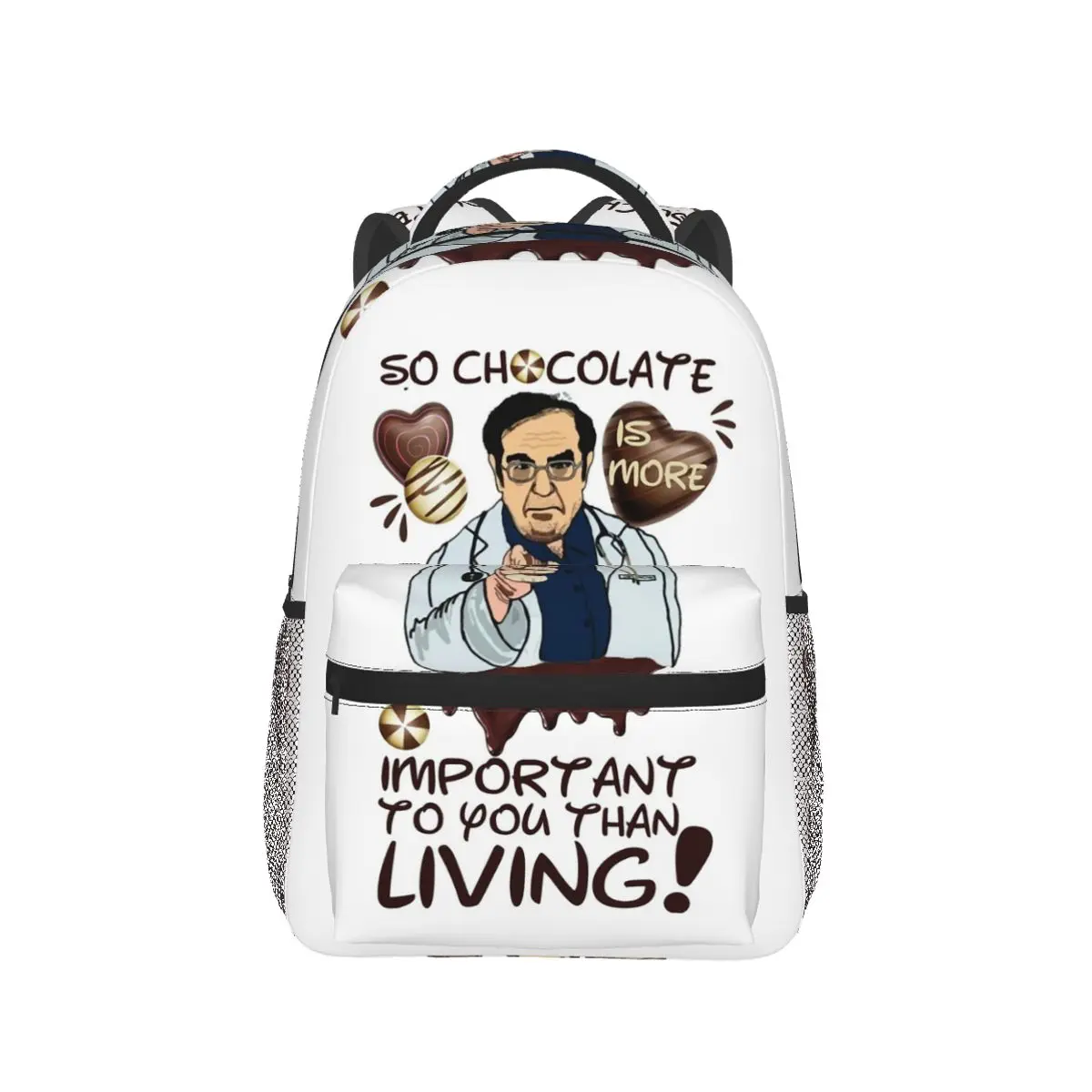 Dr Nowzaradan Younan Dr Now So Chocolate Is More Important To You Than Living Backpack Daypack BookBag School Bag Shoulder Bags
Dr Nowzaradan Younan Dr Now So Chocolate Is More Important To You Than Living Backpack Daypack BookBag School Bag Shoulder Bags